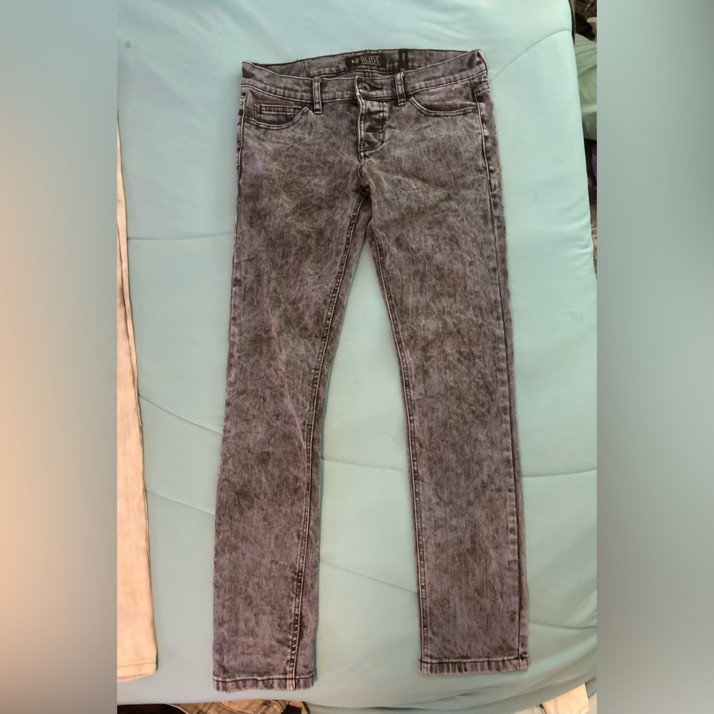 Men’s Rude skinny jeans. 30x32 blue with a little black mixed in.